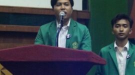 Presiden Mahasiswa Unmal, Kamal. Foto: Agung. 