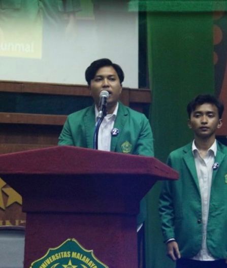 Presiden Mahasiswa Unmal, Kamal. Foto: Agung. 