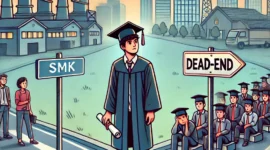 Ilustrasi kebingungan lulusan SMK.