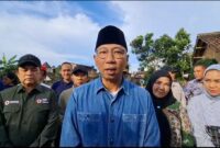 Gubernur Lampung, Rahmat Mirzani Djausal, ketika diwawancarai. Foto: Luki. 
