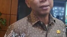 Foto: Gubernur Lampung,  Rahmat Mirzani Djausal, ketika diwawancarai. Foto: Luki 