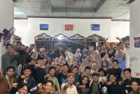PMII Balam ketika mengabadikan momen setelah berbuka puasa. Foto: Luki