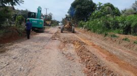 Jalan Sp. Unit VIII – Gedung Aji di Kabupaten Tulang Bawang. Foto: Publikasi BMBK Lampung.