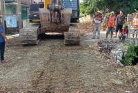 BMBK mulai perbaiki gorong-gorong ambrol di Lamsel.