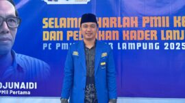 Ketua Pergerakan Mahasiswa Islam Indonesia (PMII) Cabang Bandar Lampung, Dapid Novian Mastur.