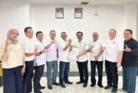 H. Faishol Djausal, Ketua Ikatan Pencak Silat Indonesia (IPSI) Lampung ketika mendaftar. Foto: IJP Lampung
