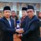 Ganjar Jationo dilantik oleh Sekdaprov Lampung, Marindo Kurniawan, sebagai Kadiskominfotik Lampung. Foto: Kominfotik Lampung.