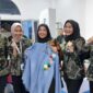 Wali Kita Bandar Lampung, Eva Dwiana, ketika mengunjungi stand.