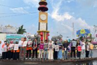 AJI Bandar Lampung ketika melakukan aksi