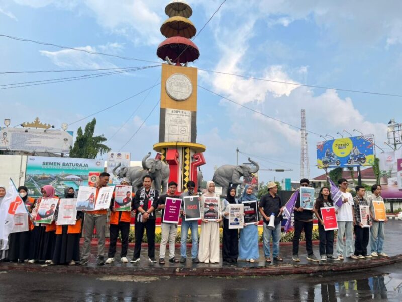 AJI Bandar Lampung ketika melakukan aksi