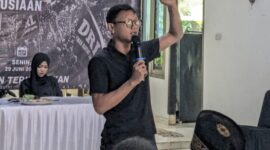 Syahrul Ketika Memimpin DRL pasca terpilih. Foto: Pramoedya.id