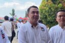 Ketua DPD Partai Solidaritas Indonesia (PSI) Kabupaten Pringsewu, Rusdianto, ketika diwawancarai.