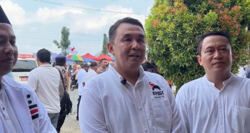 Ketua DPD Partai Solidaritas Indonesia (PSI) Kabupaten Pringsewu, Rusdianto, ketika diwawancarai.