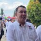 Ketua DPD Partai Solidaritas Indonesia (PSI) Kabupaten Pringsewu, Rusdianto, ketika diwawancarai.
