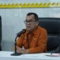 Kepala BPS Provinsi Lampung, Ahmadriswan Nasution, ketika memberikan keterangan. (Foto: Diskominfo Lampung).